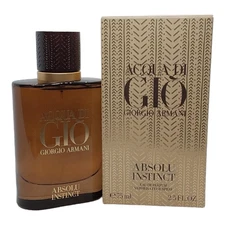 Giorgio Armani Acqua Di Gio Absolu Instinct Eau De Parfum 2.5oz 75ml Men Cologne
