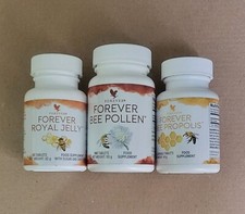 3x Forever Living Bee Pollen - Royal Jelly - Bee Propolis *Best UK Offer*