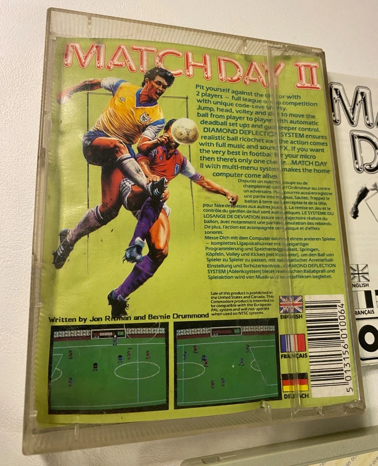 Jon Ritman's Match Day II Commodore 1987 CBM 64/128 Cassette - Ocean - Image 2 of 3