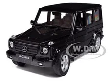 MERCEDES-BENZ G CLASS WAGON BLACK 1/24 DIECAST MODEL CAR BY WELLY 24012
