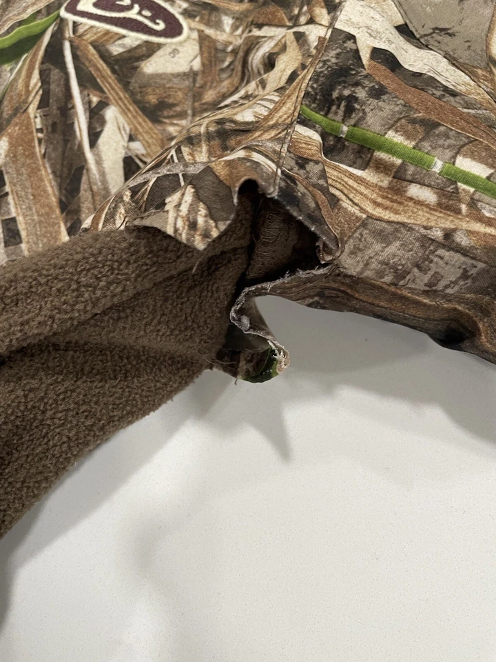 drake 1/4 zip size 10 mossy oaks blades camo pullover youth SI37 - Image 4 of 4