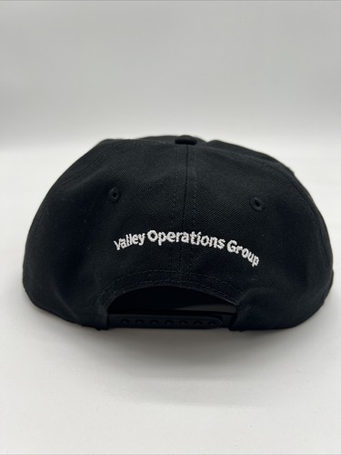 VALLEY OPERATIONS GROUP OG Five Panel Cap Black White SnapBack NEW - Picture 3 of 6