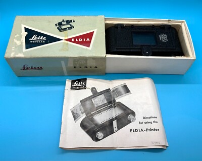 Vintage Leitz Wetzlar Eldia Film Printer Copier w/ Box & Manual