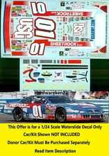 NASCAR DECAL # 01 USG SHEETROCK JERRY NADEAU 2003 PONTIAC GRAND PRIX JWTBM 1/24
