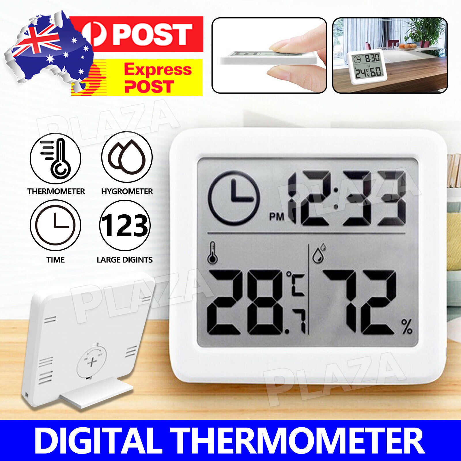 Digital Thermometer Humidity Meter Room Temperature Indoor LCD