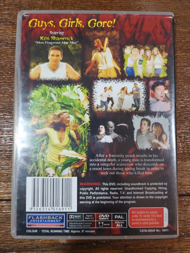 Scare Crow Gone Wild DVD Horror He's The Death Of The Party Region ALL Free post - Image 2 of 4
