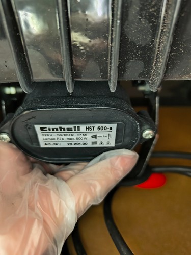 Tragbare Halogenlampe Arbeitsleuchte Baustrahler Einhell HST 500-a - Picture 4 of 7
