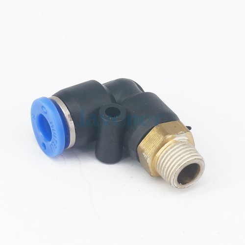 LOTE5 1/8""1/4"" 3/8"" 1/2"" BSP Macho -4/6/8/10/12 mm OD Tubo Codo Accesorio Neumático - Imagen 13 de 52