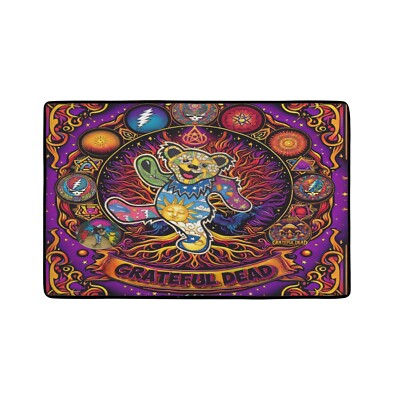 31''x20'' area rug carpet. Grateful dead bears