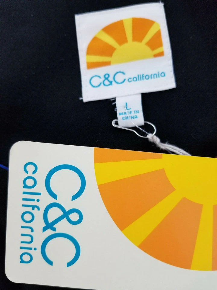 C&C California women jacket coat black brown blue L MSRP - Image 4 of 4