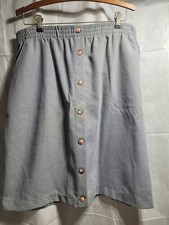 Vintage Cape Cod Sportswear Skirt Womens 12 Gray Pockets USA Made