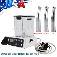NSK Style Dental LED Electric Motor Water Tank Practice/1:5 Fiber LED Handpiece
