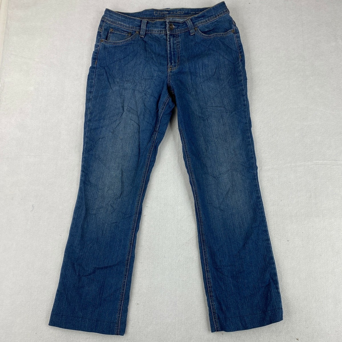 Code Bleu Soleil Curvy Bootcut Jeans Women's 10/29 Blue Mid Rise