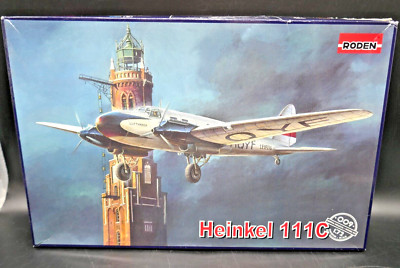 1:72 Roden Heinkel 111C German Bomber Model Kit 009 - New in Open Box