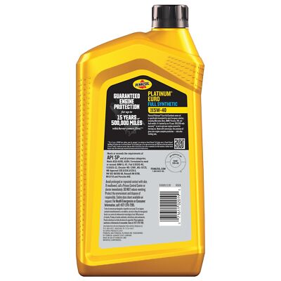 Pennzoil Platinum Euro Full Synthetic 5W40 Motor Oil for Diesel