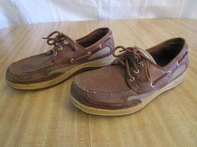 Sebago Loafers Boat Shoes Brown Casual Lace-Up Men's US 10M