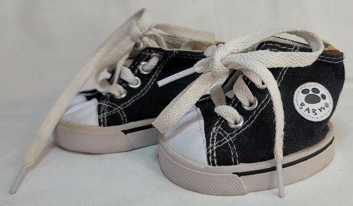Build-A-Bear Workshop schwarz & weiß "Chucks" HighTop Sneaker für Stofftiere