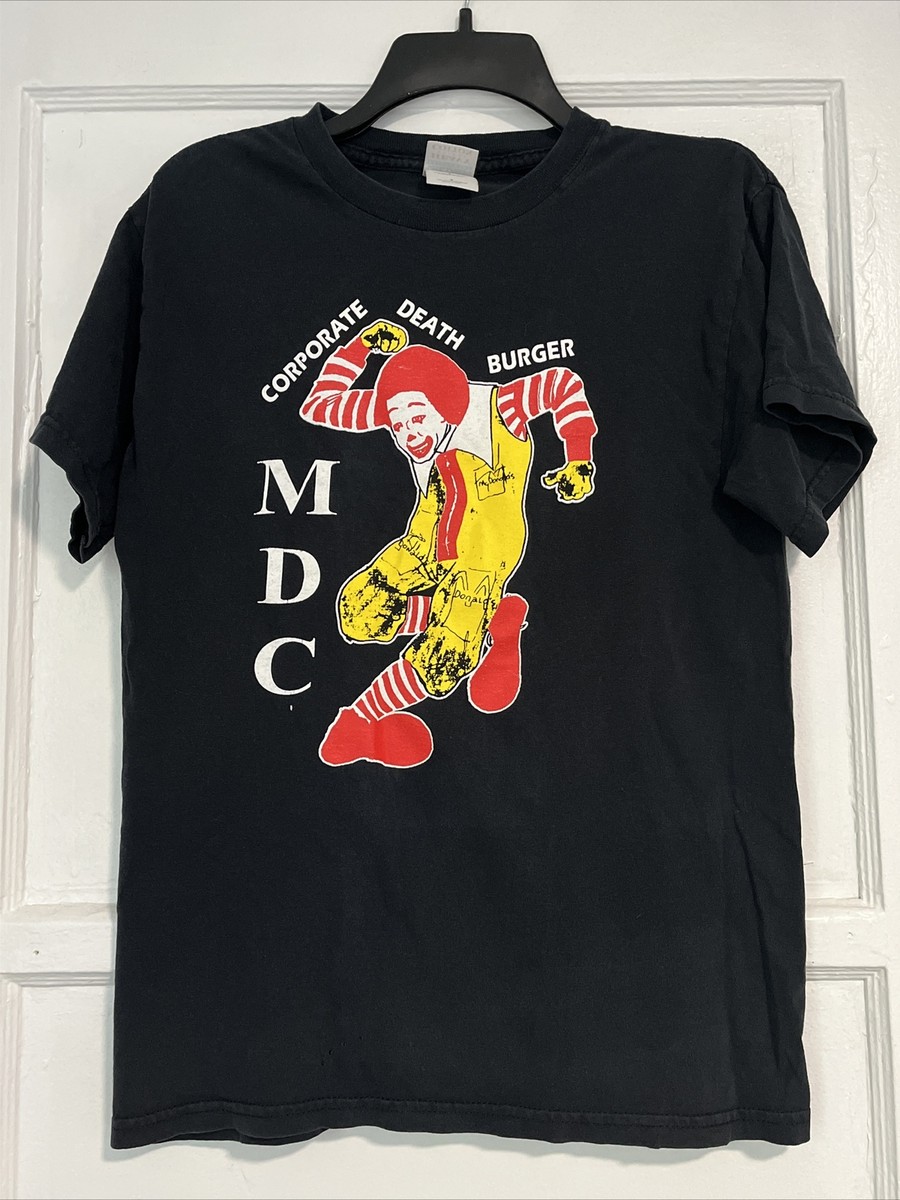 1990 MCD Millions Of Dead Cops Corporate Death Burger Vintage T 