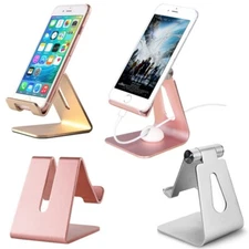 Cell Phone Stand Tablet Switch Aluminum Desk Table Holder Cradle Dock iPhone
