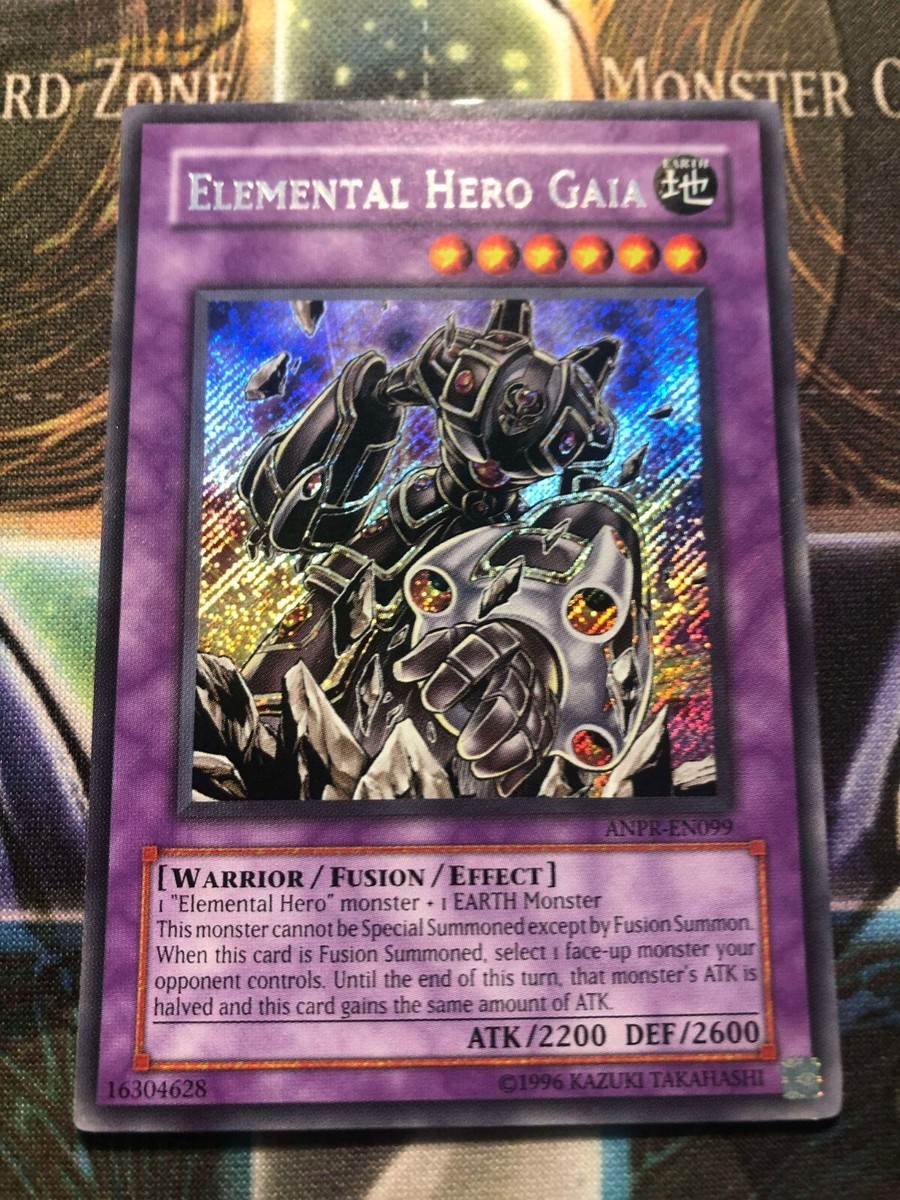 Yugioh Elemental Hero Gaia Yu-Gi-Oh! Elemental Hero Gaia CT08-EN011 Super  Rare Limited Edition Card (Near Mint) English Yugioh Card