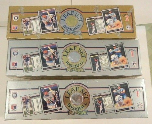 3-Boxes 1992 Leaf Set Baseball Series 1 & 2 Factory Sealed 36 ct each VERY FRESH - Picture 2 of 3