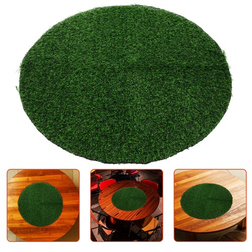 Simulated Straw Table Cloth Banquet Grass Round Green Artificial - Picture 9 of 12