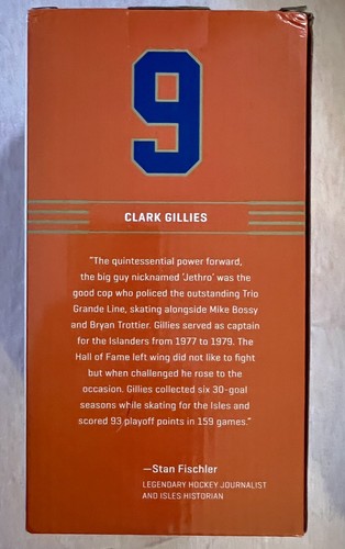 NY ISLANDERS CLARK GILLIES BOBBLEHEAD SGA 2022 HOCKEY LEGENDS 50th ANNIVERSARY - Bild 3 von 5