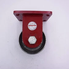 Hamilton Standard Plate Caster, Rigid, Steel, 10,000 lb, 6 in Wheel Dia. 6AZN9