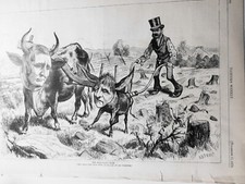 The Democratic Team, by A. B. Frost - Harper's Weekly, November 11, 1876