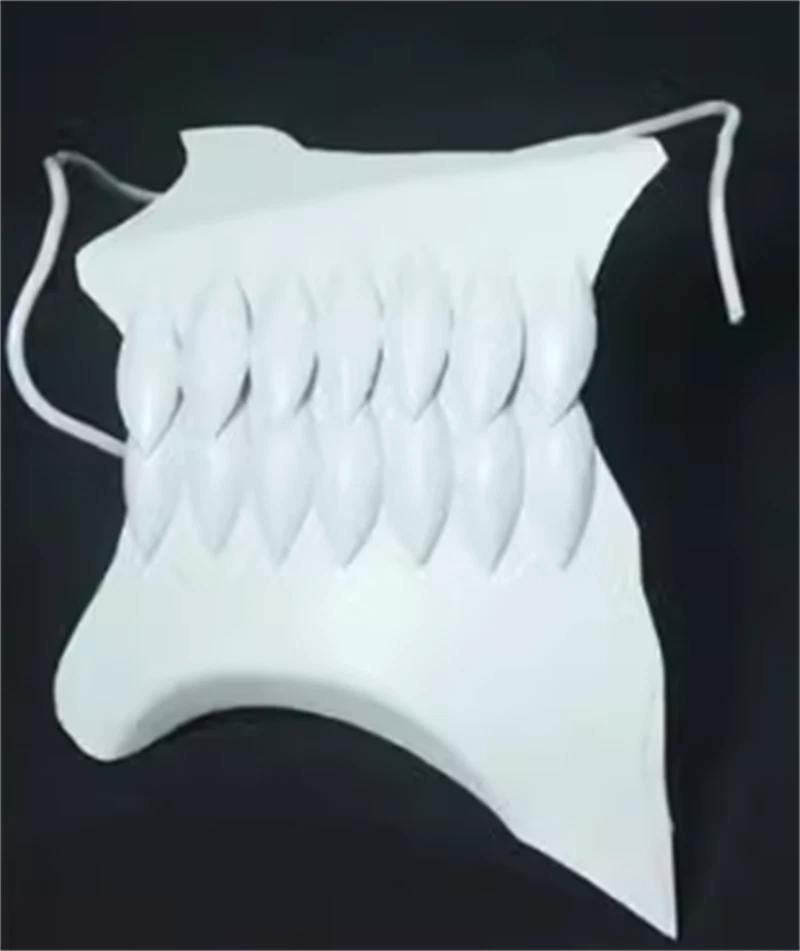 Anime BLEACH Grimmjow Jaegerjaques Cosplay Half Face Mask Costume Prop Halloween - Image 3 of 3