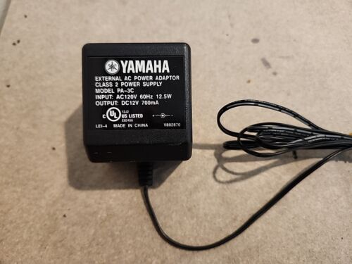 Véritable adaptateur secteur Yamaha PA-3C AC 120V AC externe OEM DC12V 700mA - Photo 1/3