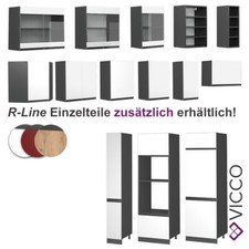 Küchenschrank Küchenmöbel R-Line J-Shape Anthrazit modern Vicco