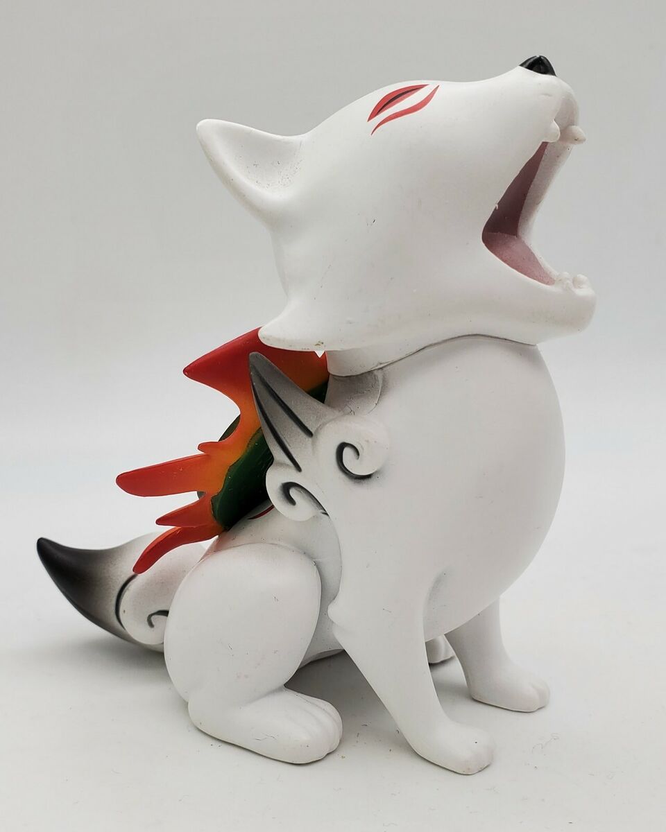 Okamiden Chibiterasu Wolf Vinyl Figure NIB Loot Gaming Crate Exclusive  Okami Den