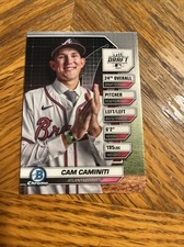 2024 Bowman Draft Night Chrome BDN10 Cam Caminiti Atlanta Braves Refractor