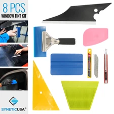 8 PCS Pro Car Window Tint Kits Wrapping Vinyl Tools Squeegee Scraper Applicator