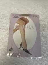 Sabra Women's Queen Size 3X-4X Bone Reinforced Panty And Toe Pantyhose NOS