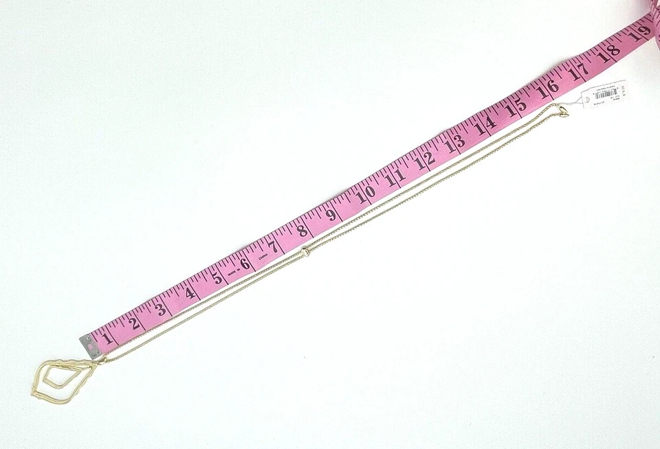 Collar Colgante Kendra Scott Simon Tono Dorado Longitud Ajustable Nuevo con Etiquetas Foto 4 de 4