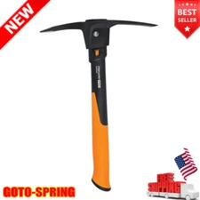 Pickaxe Mattock W/ Shock Absorbing Non-Slip Handle Severing Root Heavy Duty NEW