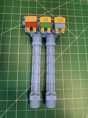 #ad 32: NEW OEM FRIGIDAIRE ELECTROLUX WASHER WATER INLET VALVE 134371220 WH13X10030 $37.45