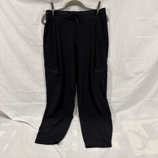 Athleta Go Far Travel Pant Black, Women  s Sz 6 Drawstring, Pockets, Zippers