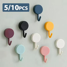 10 Self Adhesive Strong Sticky Hooks Heavy-Duty Wall Seamless  Hook