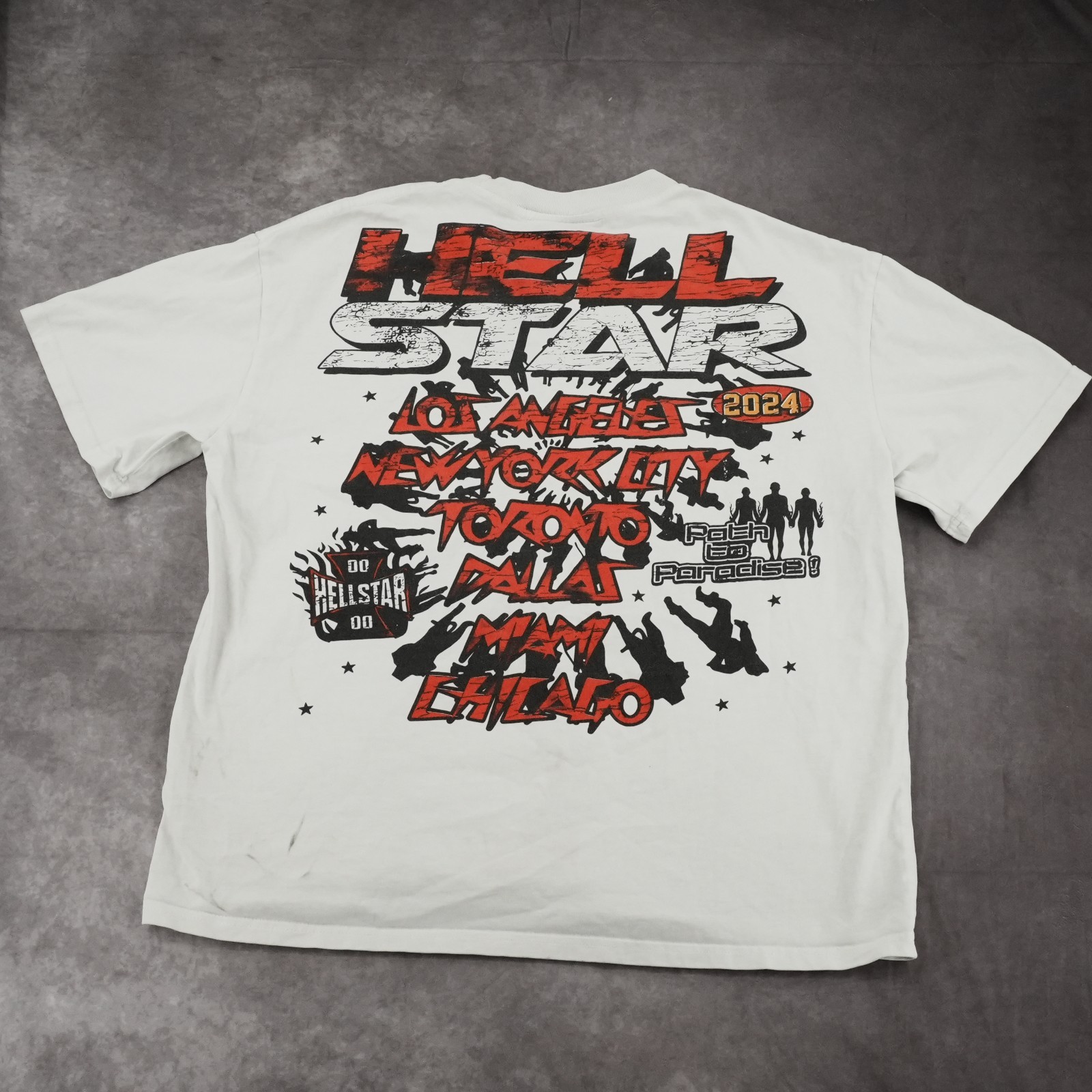 Hellstar Human Development White Graphic T-Shirt … - image 2