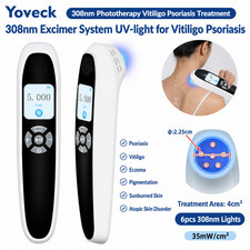 Portable 308nm Excimer UVB Phototherapy Device for Skin Diseases 6 Diodes Home