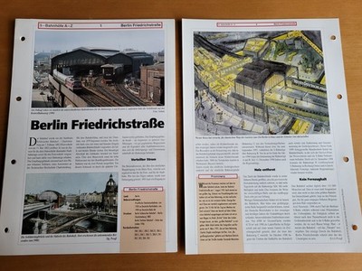 Archiv der dt. Bahnhöfe - Bahnhöfe A-Z - Berlin Friedrichstraße / 8 Seiten