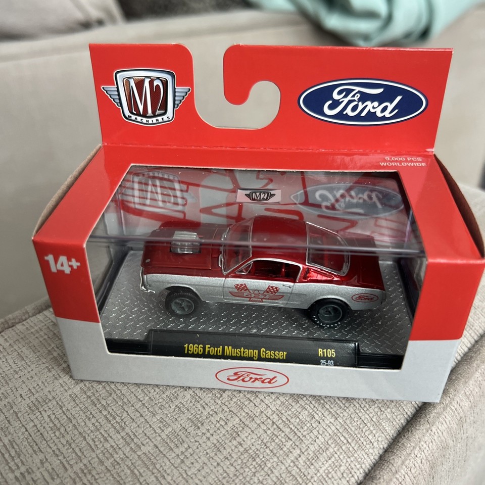 🔥HTF-M2 1966 Ford Mustang Gasser R105 25-93 Red Spectreflame/Silver | eBay