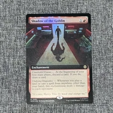Shadow of the Goblin (Extended Art) (Foil) 0262 (R) MTG Spider-Man (SPM)