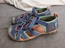 Keen Sandals Youth Size 4 36 Blue Pink Closed Toe Hiking Water Outdoor Washable