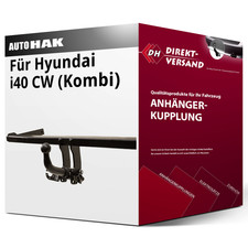 Für Hyundai i40 CW Typ VF (Auto Hak) Anhängerkupplung horizontal abnehmbar neu