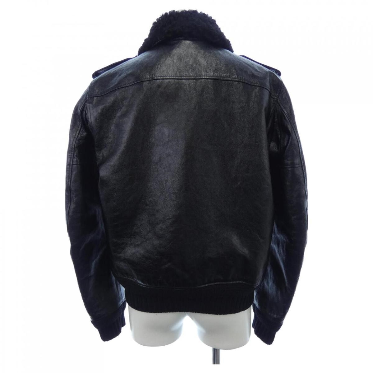 Giacca shearling Saint Laurent nera taglia 48 lunghezza 24