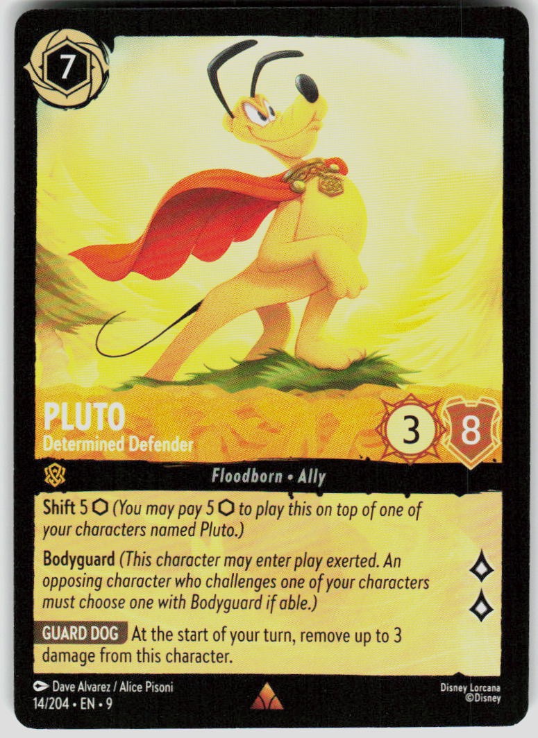 Pluto Determined Defender 14/204 Fabled Disney Lorcana